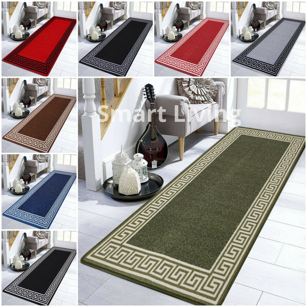 Long Hallway Runner Non Slip Door Mats Bedroom Rugs Kitchen Carpet Floor Mat UK