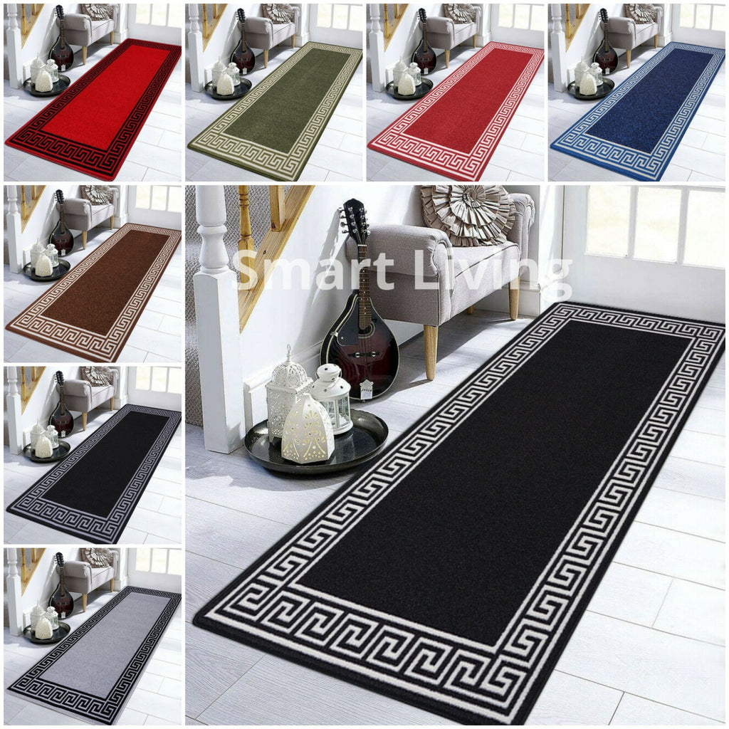 Long Hallway Runner Non Slip Door Mats Bedroom Rugs Kitchen Carpet Floor Mat UK