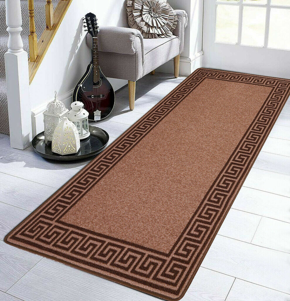 Long Hallway Runner Non Slip Door Mats Bedroom Rugs Kitchen Carpet Floor Mat UK