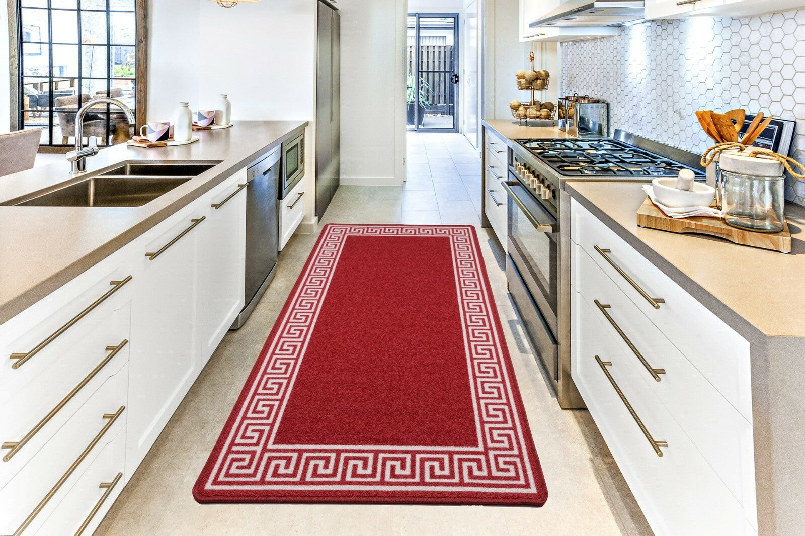 Long Hallway Runner Non Slip Door Mats Bedroom Rugs Kitchen Carpet Floor Mat UK