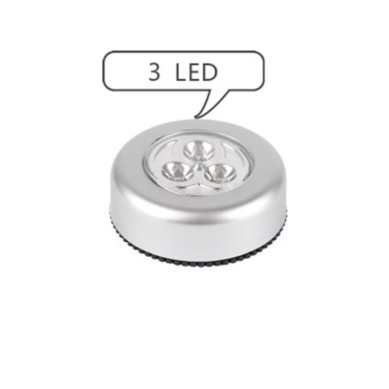 NEW Fashion 3/4 LED Mini Touch Light Night Lights Wireless Cabinet Lights Outdoor Car Lamp Hanging Wall Lamps Kitchen Wardrobe