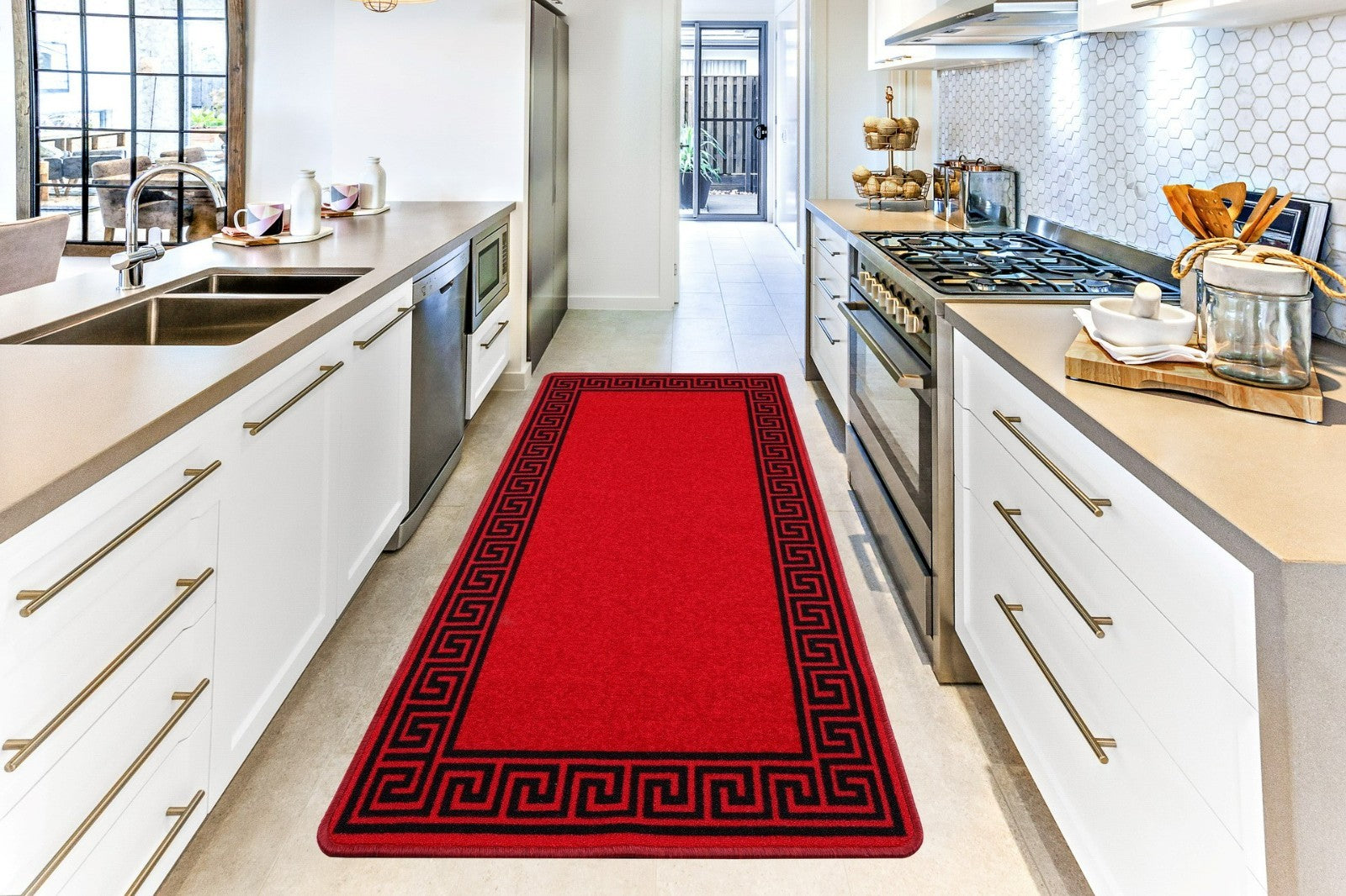 Long Hallway Runner Non Slip Door Mats Bedroom Rugs Kitchen Carpet Floor Mat UK