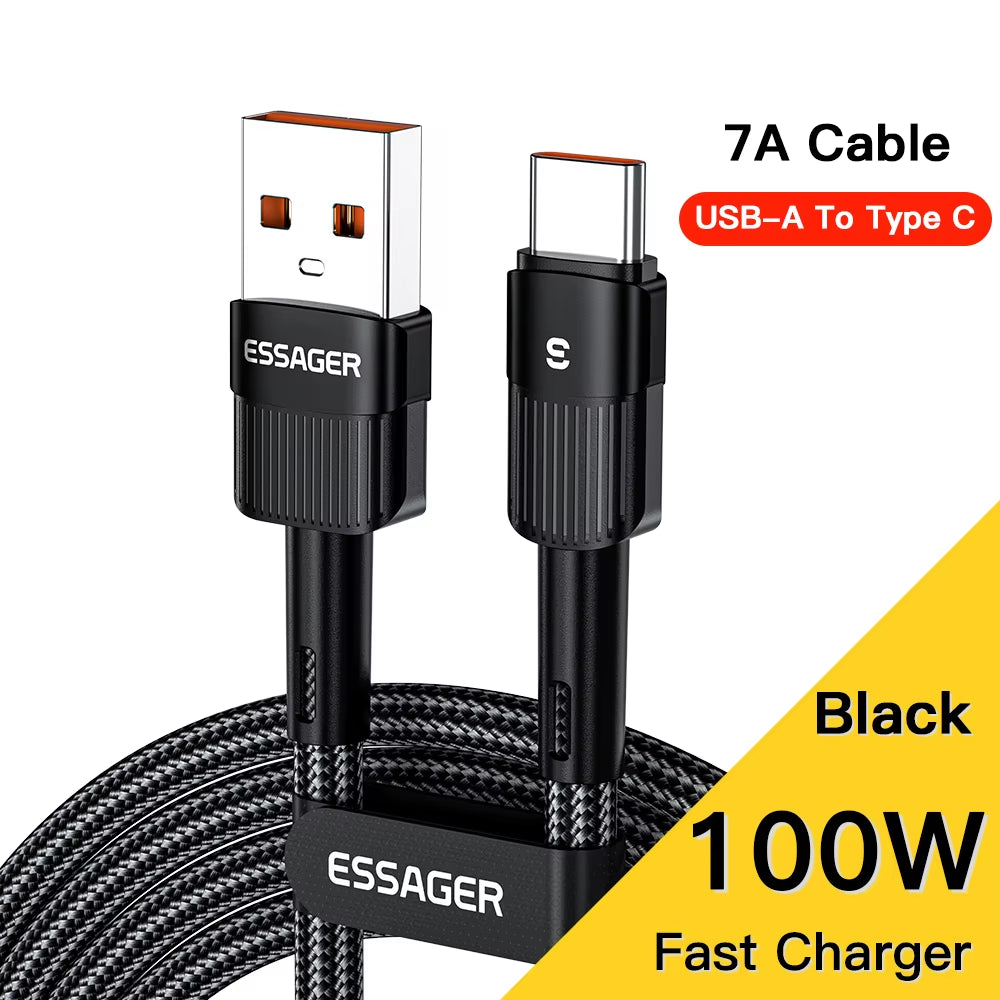 100W USB Type C to USB C Cable USB-C PD Fast Charging Charger Wire Cord for Macbook Samsung Xiaomi Type-C USBC Cable 3M