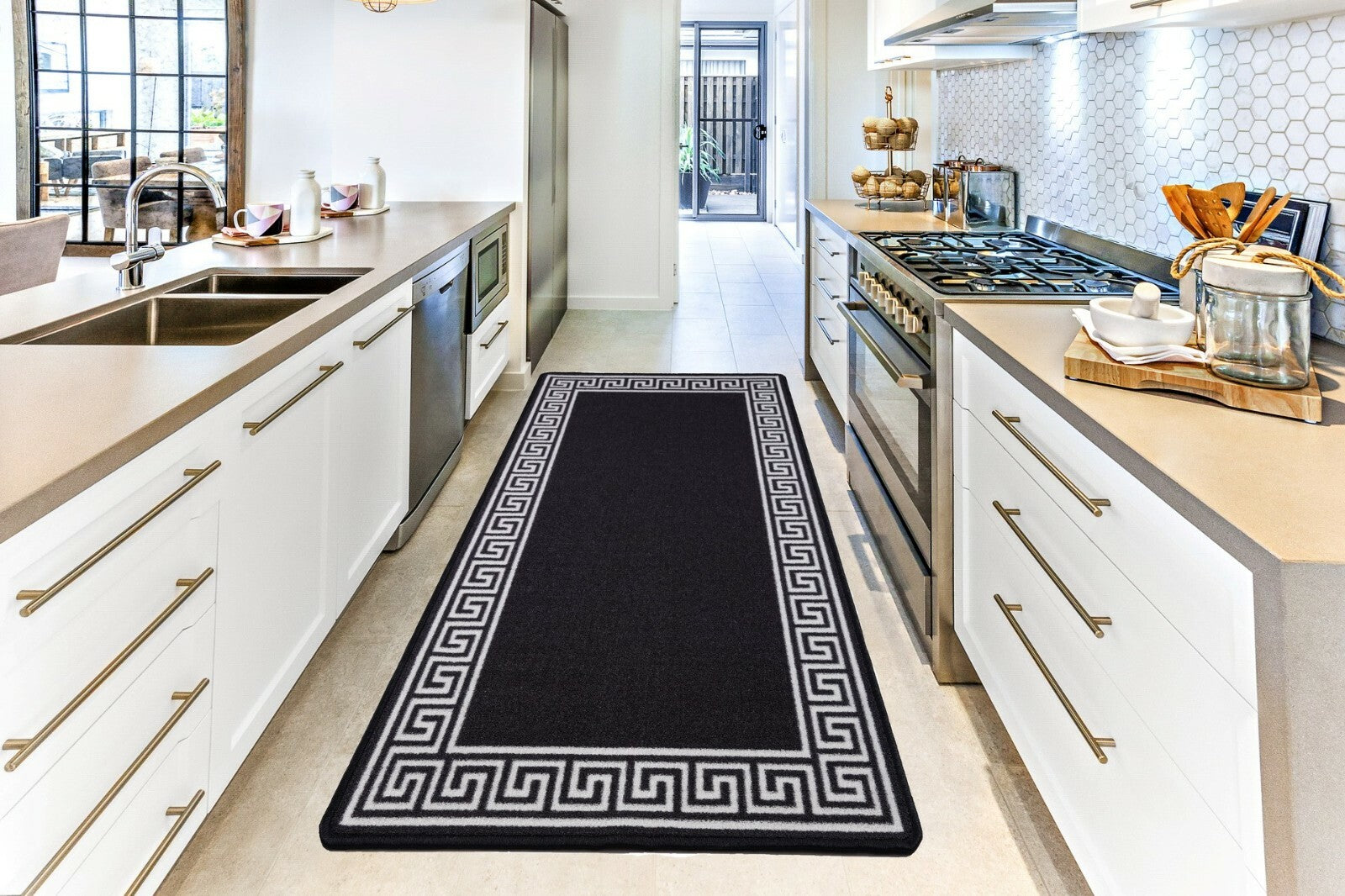 Long Hallway Runner Non Slip Door Mats Bedroom Rugs Kitchen Carpet Floor Mat UK