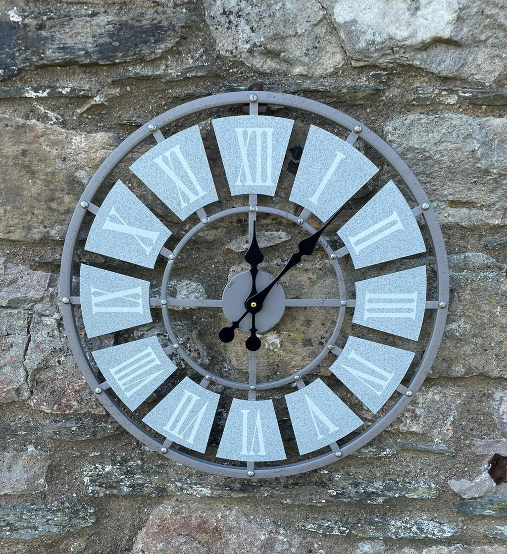 Garden Ornament Wall Clock Open Face Station Church Tower Clock Indoor Outdoor