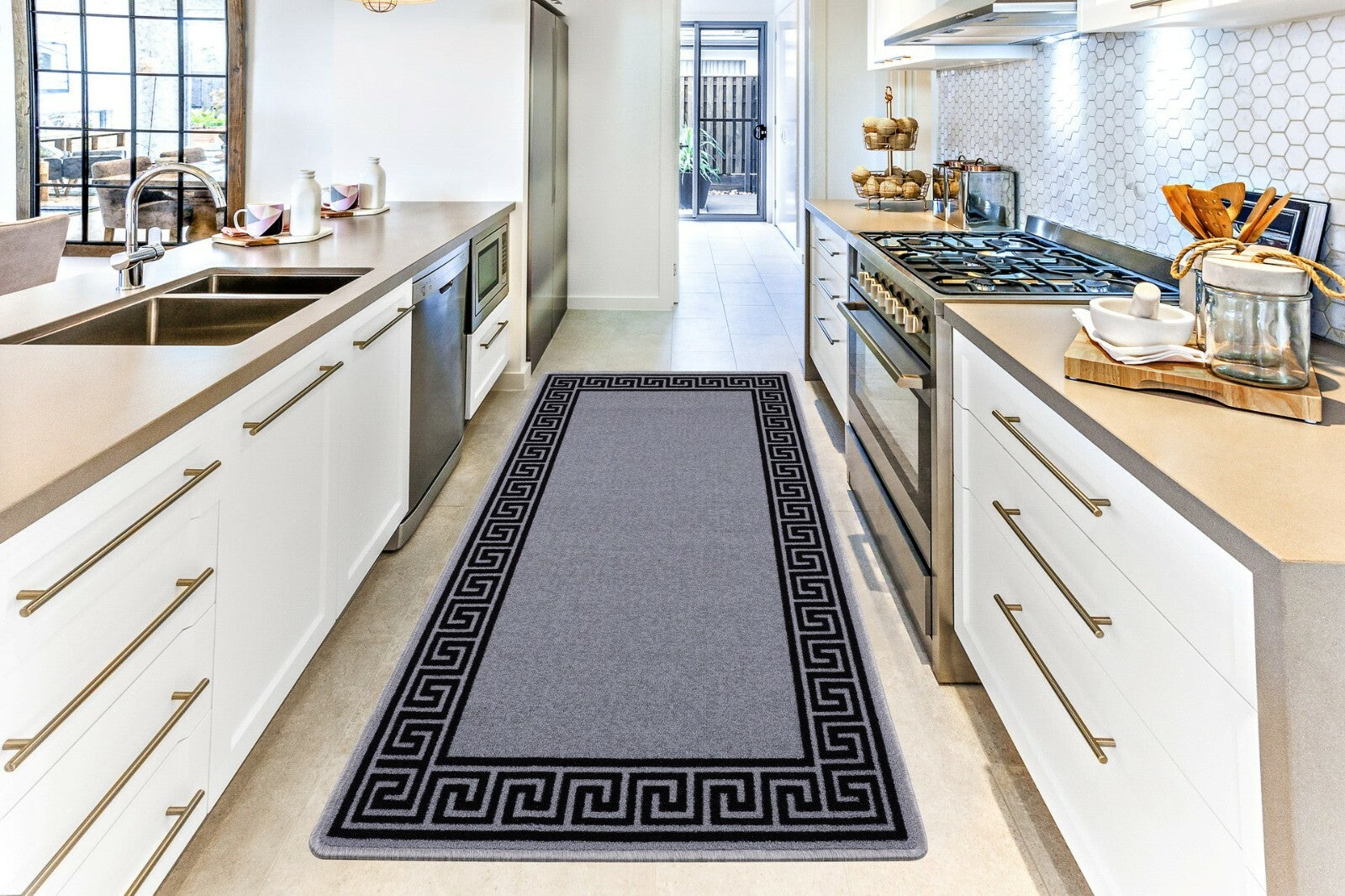 Long Hallway Runner Non Slip Door Mats Bedroom Rugs Kitchen Carpet Floor Mat UK