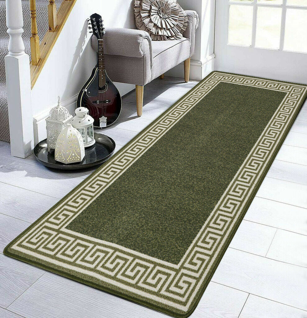 Long Hallway Runner Non Slip Door Mats Bedroom Rugs Kitchen Carpet Floor Mat UK