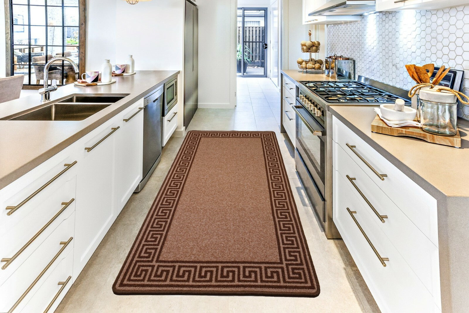 Long Hallway Runner Non Slip Door Mats Bedroom Rugs Kitchen Carpet Floor Mat UK